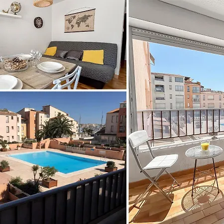 Lumineux Avec Piscine, Vue Port A Apartment *